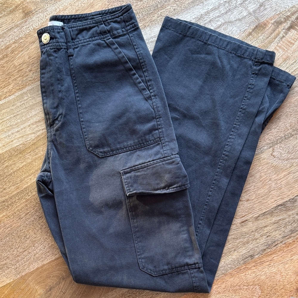 Zara Black | Gray Cargo Pants Size 2